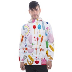 Summer-fair-food-goldfish Copy Copy Men s Front Pocket Pullover Windbreaker by Nexatart