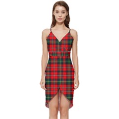 Boyd Modern Tartan 2 Wrap Frill Dress by tartantotartansred