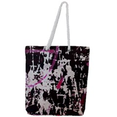 Chaos At The Wall Full Print Rope Handle Tote (large) by DimitriosArt