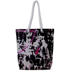 Chaos At The Wall Full Print Rope Handle Tote (small) by DimitriosArt