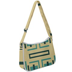 Abstract Pattern Geometric Backgrounds   Zip Up Shoulder Bag by Eskimos