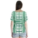 Abstract pattern geometric backgrounds   V-Neck Flutter Sleeve Top View2
