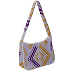 Abstract Geometric Design    Zip Up Shoulder Bag by Eskimos