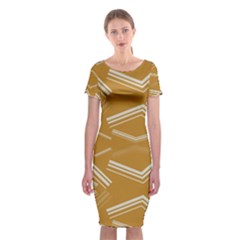 Abstract Geometric Design    Classic Short Sleeve Midi Dress by Eskimos
