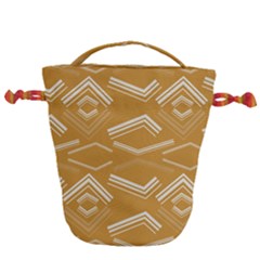 Abstract Geometric Design    Drawstring Bucket Bag by Eskimos