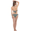 Digital Animal  Print Cross Front Halter Bikini Set View2