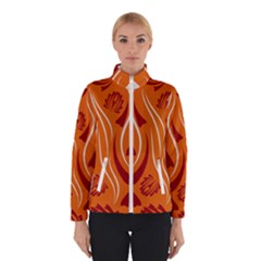 Folk Flowers Print Floral Pattern Ethnic Art Women s Bomber Jacket by Eskimos