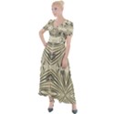Folk flowers print Floral pattern Ethnic art Button Up Short Sleeve Maxi Dress View1