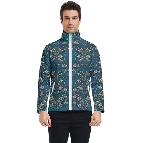 Waterlilies In The Calm Lake Of Beauty And Herbs Men s Bomber Jacket by pepitasart