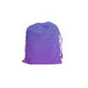 Hex Circle Points Vaporwave One Drawstring Pouch (Small) View1