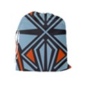 Abstract geometric design    Drawstring Pouch (XL) View2