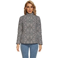 Old Style Decorative Seamless Pattern Women s Puffer Bubble Jacket Coat by dflcprintsclothing