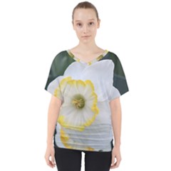 Lemon Sorbet V-neck Dolman Drape Top by thedaffodilstore