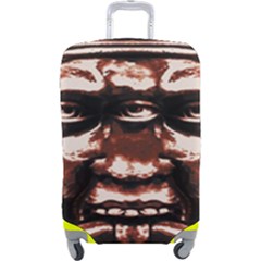 Creepy Head Portrait Artwork Luggage Cover (large) by dflcprintsclothing