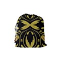 Folk flowers print Floral pattern Ethnic art Drawstring Pouch (Medium) View2