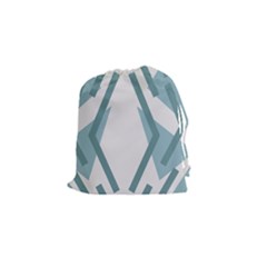 Abstract Pattern Geometric Backgrounds Drawstring Pouch (small) by Eskimos