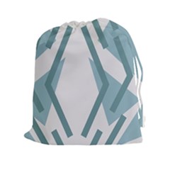 Abstract Pattern Geometric Backgrounds Drawstring Pouch (2xl) by Eskimos