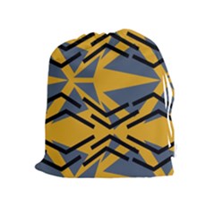 Abstract Pattern Geometric Backgrounds Drawstring Pouch (xl) by Eskimos