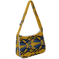 Abstract Pattern Geometric Backgrounds Zip Up Shoulder Bag by Eskimos