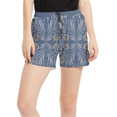 Folk Flowers Print Floral Pattern Ethnic Art Women s Runner Shorts by Eskimos