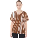 Wooden Texture Vector Background V-Neck Dolman Drape Top View1