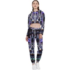 The High Priestess Card Cropped Zip Up Lounge Set by MRNStudios
