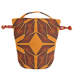 Abstract Pattern Geometric Backgrounds  Drawstring Bucket Bag by Eskimos