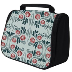 Folk Flowers Print Floral Pattern Ethnic Art Full Print Travel Pouch (big) by Eskimos