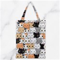 Cute-cat-kitten-cartoon-doodle-seamless-pattern Classic Tote Bag View1