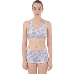 Cute Pattern With Easter Bunny Egg Work It Out Gym Set by Jancukart