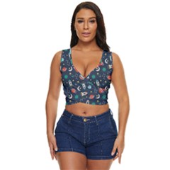 Cute-patterns- Women s Sleeveless Wrap Top by Jancukart