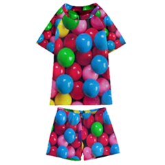 Bubble Gum Kids  Swim Tee And Shorts Set by artworkshop
