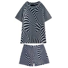 Pattern Kids  Swim Tee And Shorts Set by artworkshop