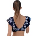 Bubble Plunge Frill Sleeve Bikini Top View2