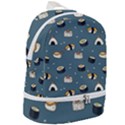 Sushi Pattern Zip Bottom Backpack View2