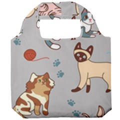 Cats Pattern Foldable Grocery Recycle Bag by Jancukart