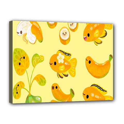 Banana Cichlid Canvas 16  X 12  (stretched) by artworkshop