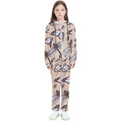 Vintage-drawn-insect-seamless-pattern Kids  Tracksuit by Jancukart