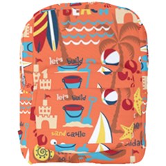 Seamless-pattern-vector-beach-holiday-theme-set Full Print Backpack by Jancukart