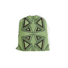 Abstract Pattern Geometric Backgrounds Drawstring Pouch (medium) by Eskimos