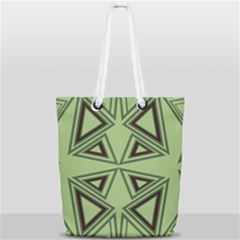 Abstract Pattern Geometric Backgrounds Full Print Rope Handle Tote (small) by Eskimos