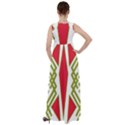 Abstract pattern geometric backgrounds Empire Waist Velour Maxi Dress View2