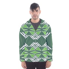 Abstract Pattern Geometric Backgrounds  Men s Hooded Windbreaker by Eskimos