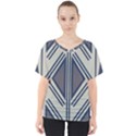 Abstract pattern geometric backgrounds  V-Neck Dolman Drape Top View1