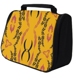 Folk Flowers Print Floral Pattern Ethnic Art Full Print Travel Pouch (big) by Eskimos