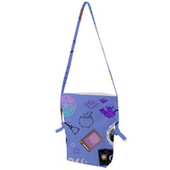 Pastel Goth Witch Blue Folding Shoulder Bag by NerdySparkleGoth