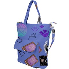 Pastel Goth Witch Blue Shoulder Tote Bag by NerdySparkleGoth