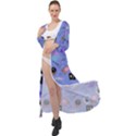 Pale Blue Goth Maxi Chiffon Beach Wrap View1