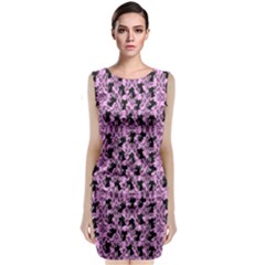 Pink Cat Classic Sleeveless Midi Dress by NerdySparkleGoth
