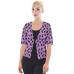 Pink Cat Cropped Button Cardigan by NerdySparkleGoth